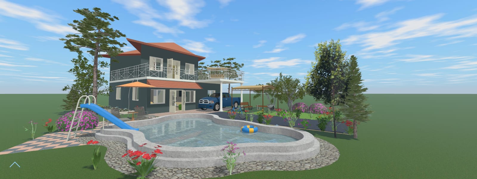 Bungalow House Design by Saikas